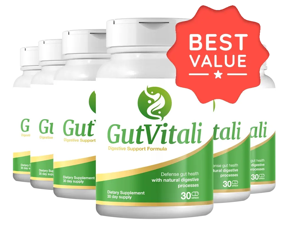 GutVitali 6 Bottles product bottles
